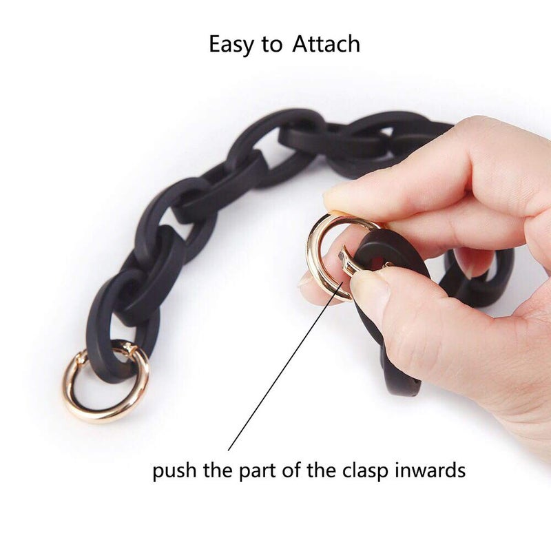 Xiazw Short Resin Bag Purse Handle Strap Replacement - Image 4